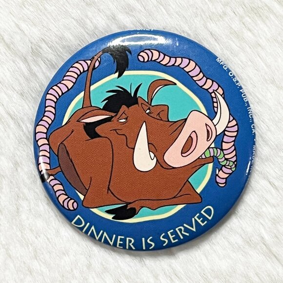 Disney Jewelry - 🔮 5/$25 Vintage‎ Disney Lion King Pumbaa Dinner Is Served Pin